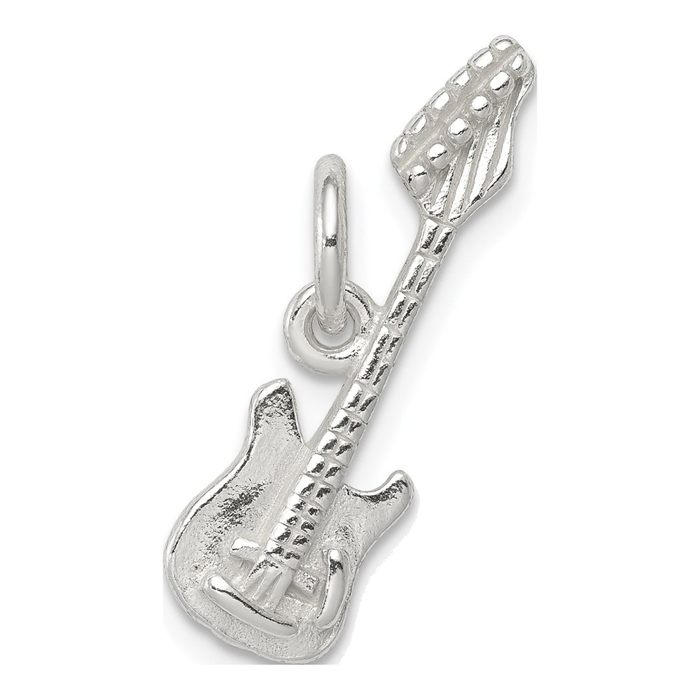 Sterling Silver Electric Guitar Pendant