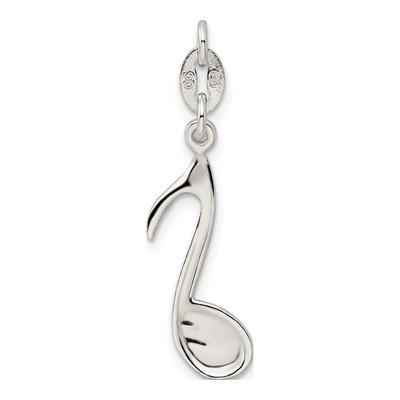 Sterling Silver Music Note Pendant – view 4