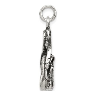 Sterling Silver Ballet Shoes Charm – view 3