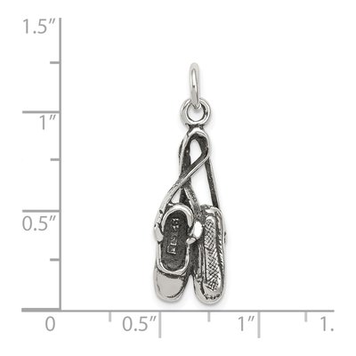 Sterling Silver Ballet Shoes Charm – view 5