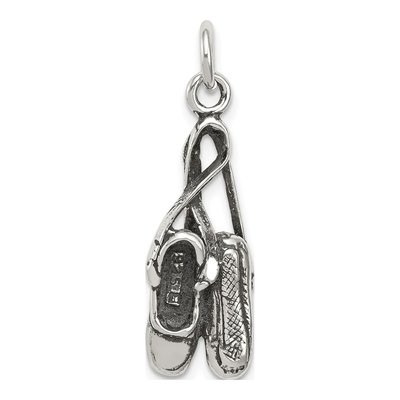 Sterling Silver Ballet Shoes Charm