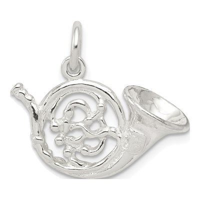 Sterling Silver French Horn Charm