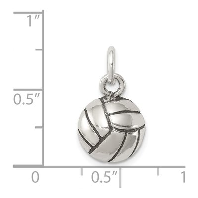 Sterling Silver Volleyball Pendant – view 4