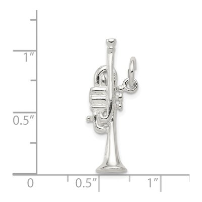 Sterling Silver Trumpet Charm – view 4