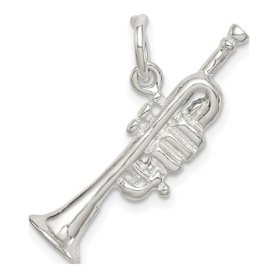 Sterling Silver Trumpet Charm – view 5