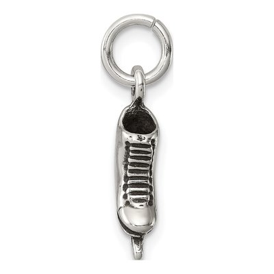 Sterling Silver Antiqued Ice Skate Charm – view 3