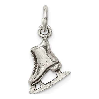 Sterling Silver Antiqued Ice Skate Charm – view 5
