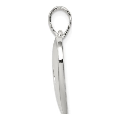 Sterling Silver Heart Paw Print Pendant – view 3