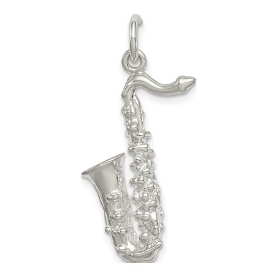 Sterling Silver Saxophone Pendant – view 5