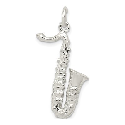 Sterling Silver Saxophone Pendant