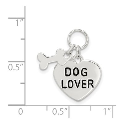Sterling Silver Dog Lover Pendant – view 4