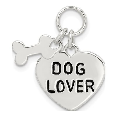Sterling Silver Dog Lover Pendant