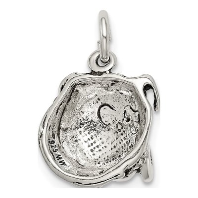 Sterling Silver Antiqued Bull Dog Charm – view 5