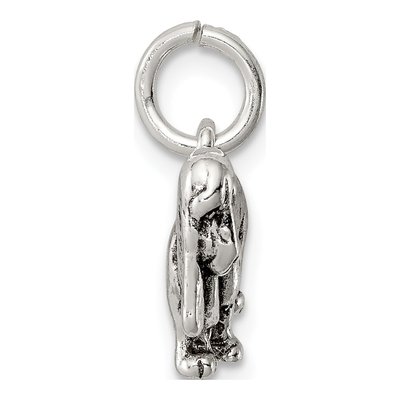 Sterling Silver Antiqued Basset Hound Charm – view 3