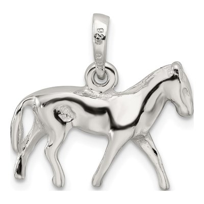 Sterling Silver Horse Pendant – view 4