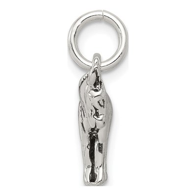 Sterling Silver Antiqued 3D Donkey Charm – view 3