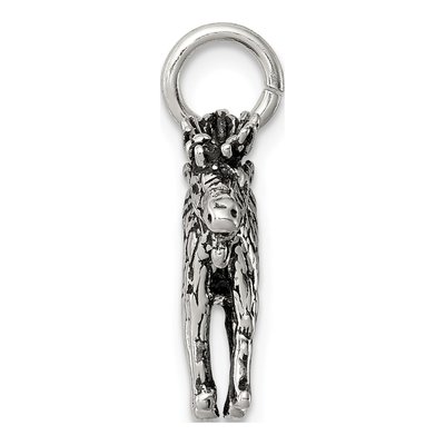 Sterling Silver Antiqued Moose Pendant – view 3
