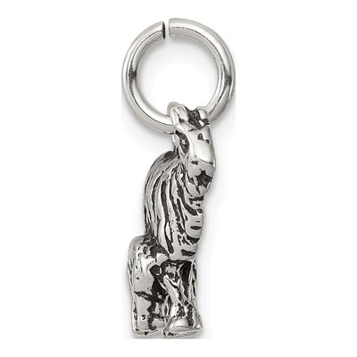 Sterling Silver Antiqued Goat Pendant – view 3
