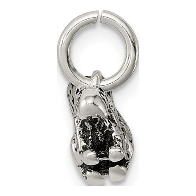 Sterling Silver Antiqued Squirrel Charm – view 3
