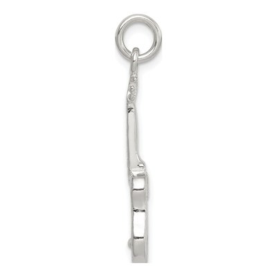Sterling Silver Guitar Pendant – view 3