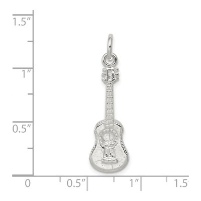 Sterling Silver Guitar Pendant – view 4