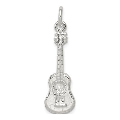 Sterling Silver Guitar Pendant