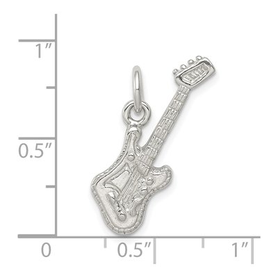 Sterling Silver Electric Guitar Pendant – view 4