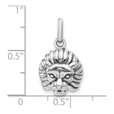Sterling Silver Antiqued Lion Pendant – view 4