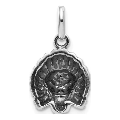 Sterling Silver Antiqued Lion Pendant – view 5
