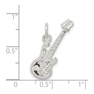 Sterling Silver Electric Guitar Pendant – view 4