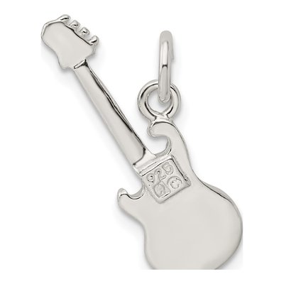 Sterling Silver Electric Guitar Pendant – view 5