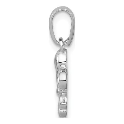 Sterling Silver Fleur de Lis Pendant – view 3