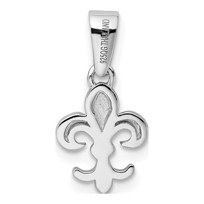 Sterling Silver Fleur de Lis Pendant – view 4