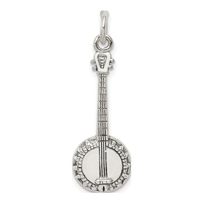 Sterling Silver Banjo Pendant