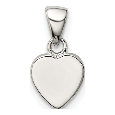 Sterling Silver Girls' Heart Pendant