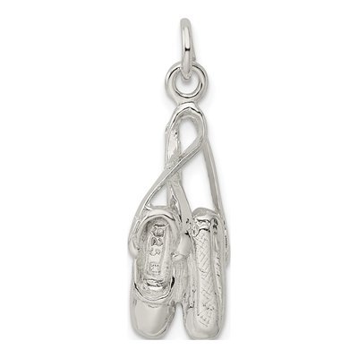 Sterling Silver Ballet Slippers Charm – view 5