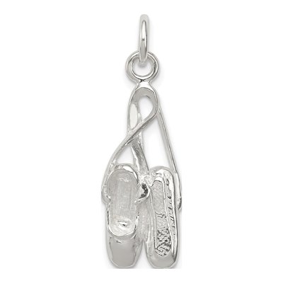 Sterling Silver Ballet Slippers Charm