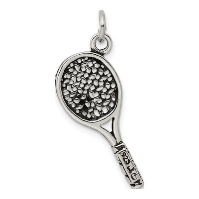 Sterling Silver Tennis Racquet Charm – view 5