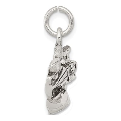 Sterling Silver Go Kart Racer Pendant – view 3