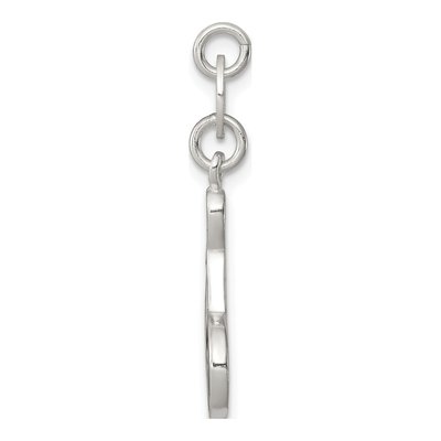 Sterling Silver Bowling Pendant – view 3