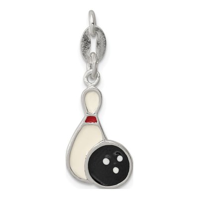 Sterling Silver Bowling Pendant