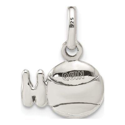 Sterling Silver Bowling Ball Pins Charm – view 4