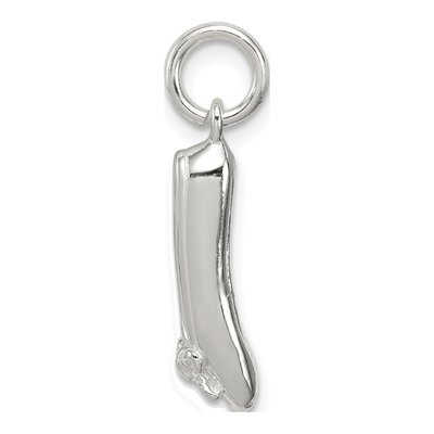 Sterling Silver Ballet Slippers Pendant – view 3