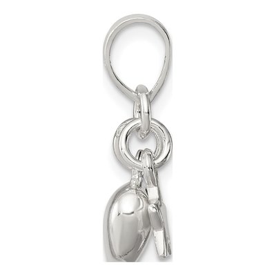 Sterling Silver Heart Star for Kids Pendant – view 3