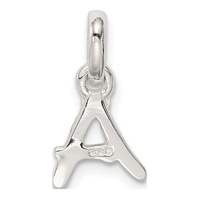 Sterling Silver Enamel for Kids Letter A Pendant – view 5