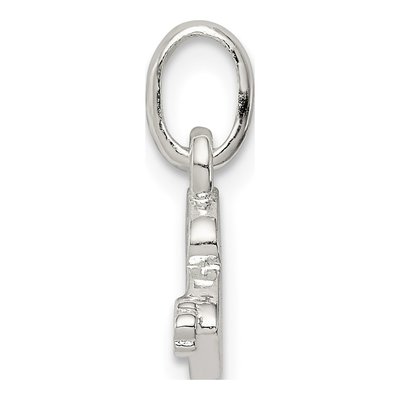 Sterling Silver Kids' Enamel Letter B Pendant – view 3