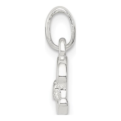 Sterling Silver Enamel for Kids Letter C Pendant – view 3