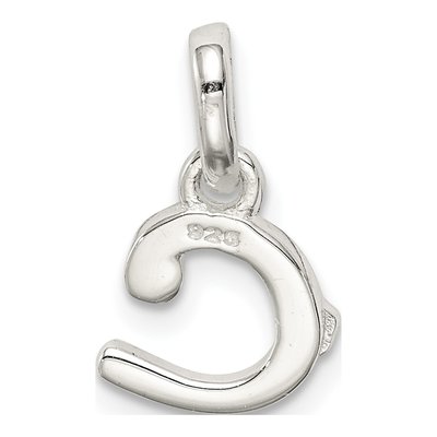 Sterling Silver Enamel for Kids Letter C Pendant – view 5