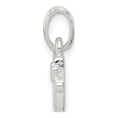 Sterling Silver Enamel for Kids Letter H Pendant – view 3