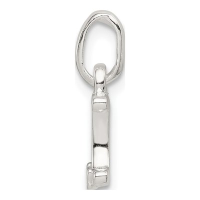 Sterling Silver Kids' Letter I Enamel Pendant – view 3